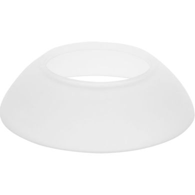 Glass ALESKA rounded shape in white D.16xH.4,5cm, for pendant light
