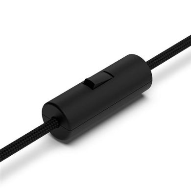 Black rewireable cylindrical single pole rocker switch