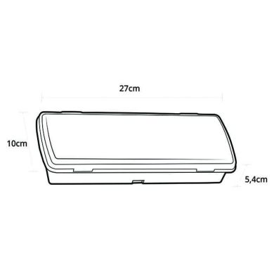 Emergency Light KALANI mixed IP65 1x4,4W LED 400lm 4000K L.27xW.10xH.5,4cm White