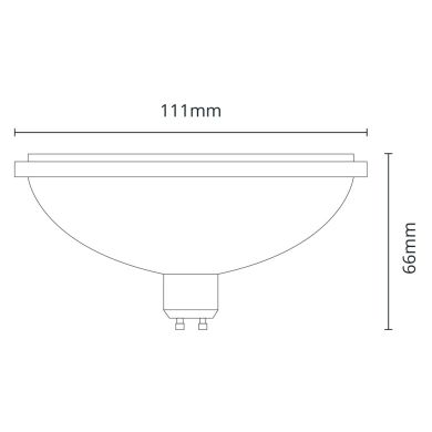 Light Bulb GU10 AR111 SCOB LED 15W 4000K 1350lm 5500cd 36º - A