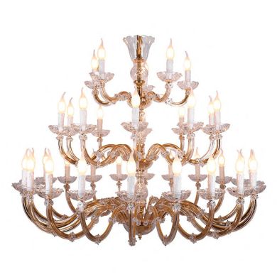 Ceiling lamp M.TERESA 35xE14 gold (frame only without crystal pieces)