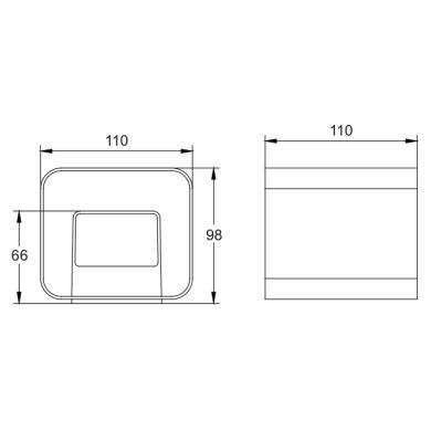 Aplique SABOR IP54 2x4W LED 650lm 6500K 95°L.11xAn.9,5xAl.11cm Aluminio Blanco