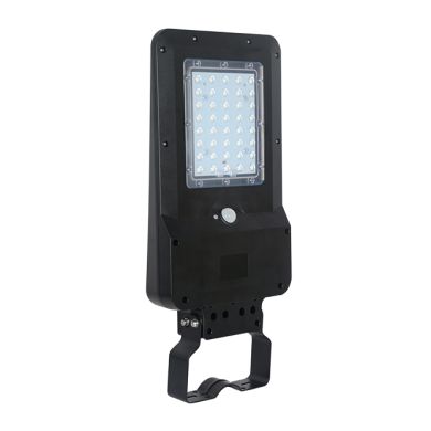 Aplique solar DALTON c/sensor e painel solar IP65 15W LED 1600lm 6000K 90° C.23,19xL.49,25xAlt.5,8cm