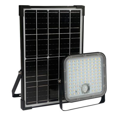 Projector solar LEGRAND IP66 1x30W LED 4800lm 6500K C.19,97xL.4,9xAlt.18,99cm Preto