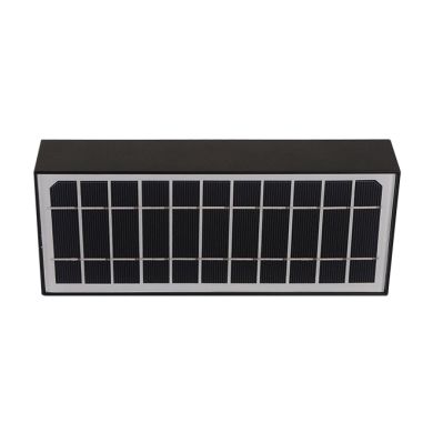 Aplique solar SANDOVAL IP65 6W LED 900lm 3000K C.23xAlt.4,27cm Preto