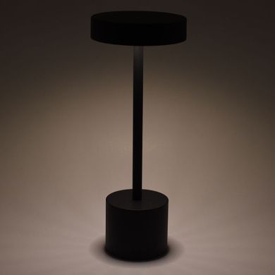 Table Lamp CANDY with USB cable and charger IP54 1x2W LED 230lm H.30xD.11,8cm Black