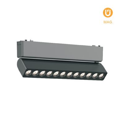 Barra orientável p/calha magnética PIQUET (2 condutores) 12W LED 870lm 3000K 24° C.23xL.2,6xAlt.8cm