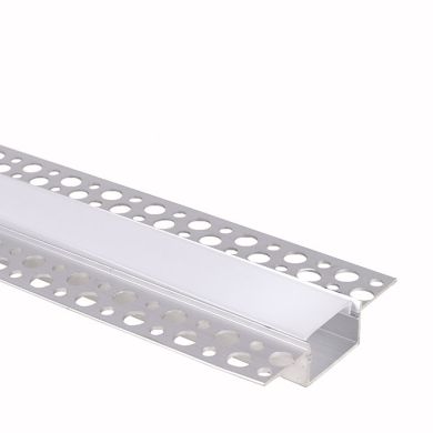 Calha de pladur para fita LED com difusor opalino L.62x Alt.15mm