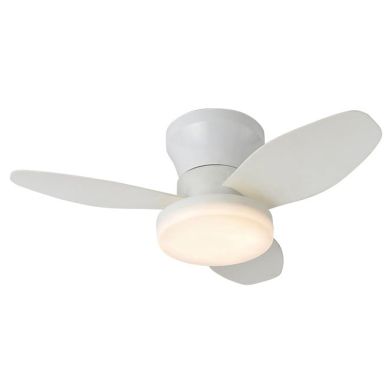 Ventoinha de tecto TAUROS branco/branco, 3 palas, 48W LED 3000|4000|6000K A.18xD.70cm