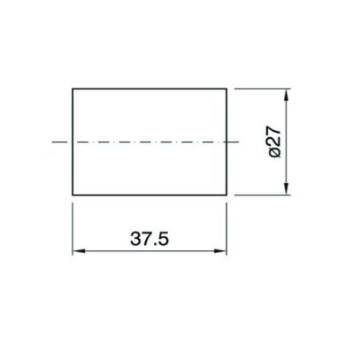 Camisa termoplastico dorada brillante lisa para portalámparas E14 de 3 piezas