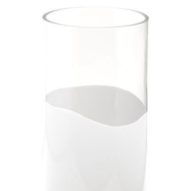 Candeeiro de mesa HERNER 1xE14 Alt.35xD.12cm Vidro Opaco/Transparente