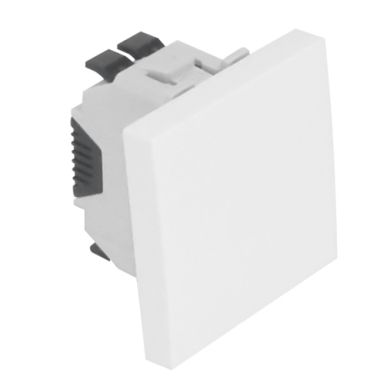 Doble Interruptor QUADRA45 (2 módulos) 10 AX 250Vac en blanco mate