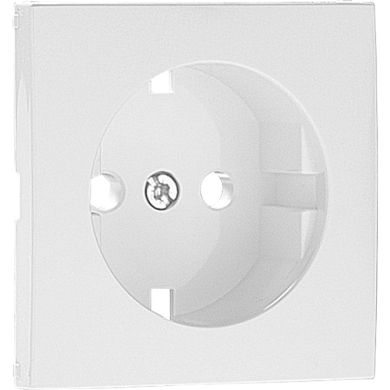 Cover plate LOGUS90 for earth socket (schuko type) in white