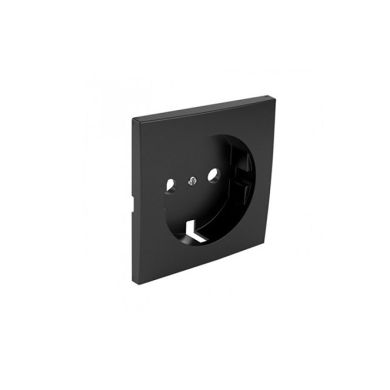 Cover plate LOGUS90 for earth socket (schuko type) in matte black