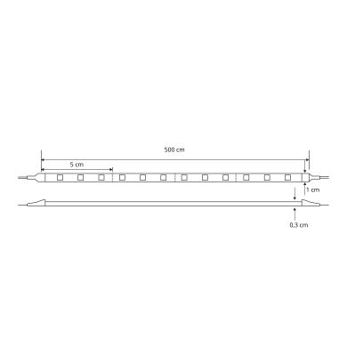 Fita LED VOSTOK 12Vdc 14.4W/m 60LED/m 4200K 5m/rolo