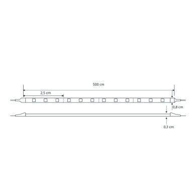 Fita LED VOSTOK 12Vdc 14.4W/m 60LED/m 4200K IP65 5m/rolo