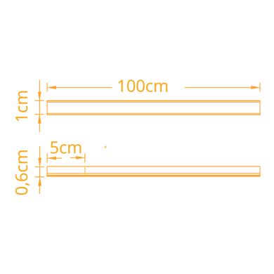 Fita LED CASSINI 230V 10W/m 850lm/m 3000K IP65 1m (múltiplos de 5m)