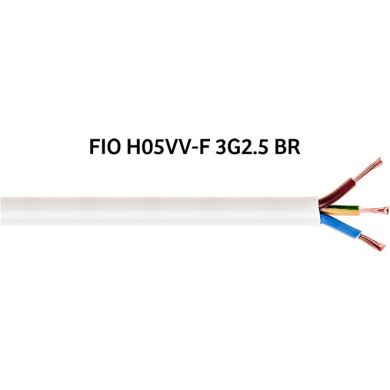 Cable BT flexible H05VV-F (FVV) 3x2,5mm2 blanco