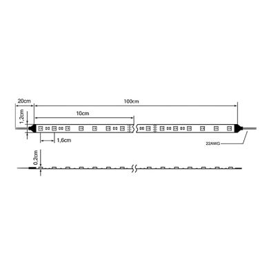 Tira LED 24Vdc 19,2W/m 60LED/m RGB CCT IP20 1m (múltiplos de 5m)