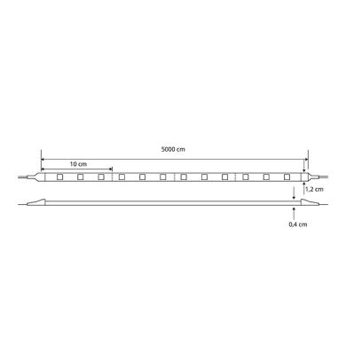 Fita LED 230V 17W/m 120LED/m 4000K IP65 (revestida c/manga retráctil) 50m/rolo