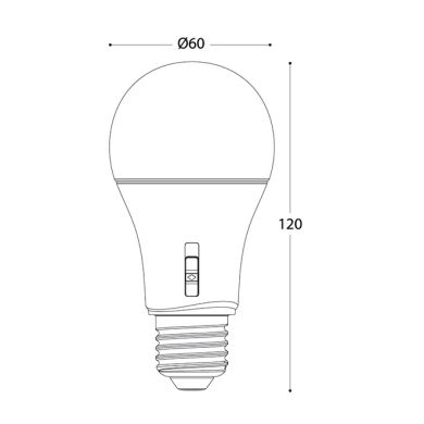 Light Bulb E27 (thick) GLS LED-CCT 11W CCT (2700/4000/6500K)