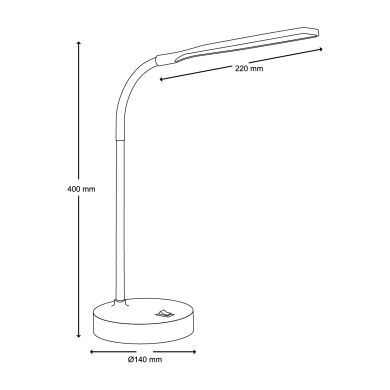 Flexo serie BOSTON 5W LED 4000K, en blanco