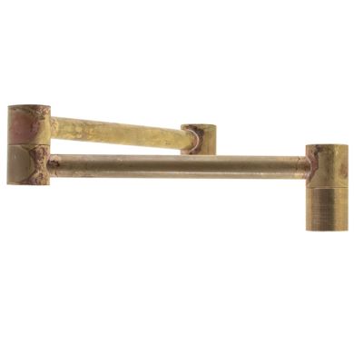 Articulated arm for floor lamp L.30xW.2,3xH.4,2cm, in raw brass