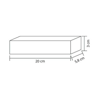 Constant voltage led driver AC/DC 12V 150W (Driver) 20x5,8x3cm, in metal