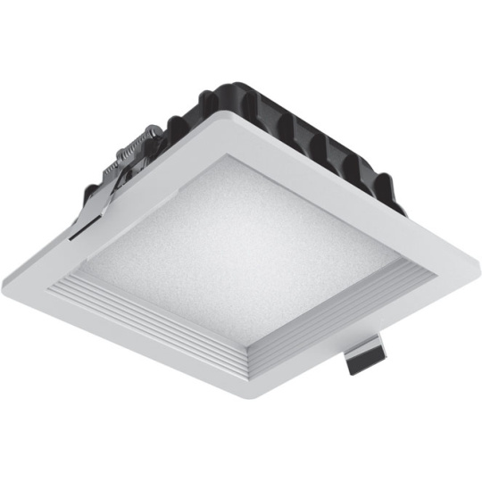 Foco de encastrar INTEGO PRO quadrado 1x21W LED 1130lm 6400K 120° C.14xL.14xAlt.0,5cm Branco