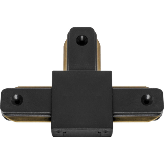 "T" shaped connector for LINE PRO X2 track (2 wires) in black aluminum