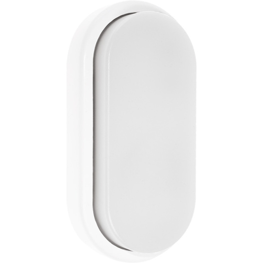 Aplique SURF ECOVISION oval IP65 1x18W LED 1200lm 6400K 120°L.10xAn.5xAl.20cm Policarbonato Blanco