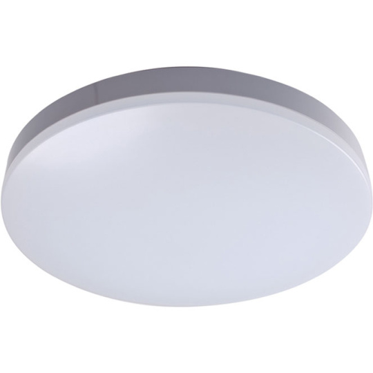 Plafón ARAGONITA 1x16W LED 1600lm 6400K Al.6xD.28,5cm Blanco