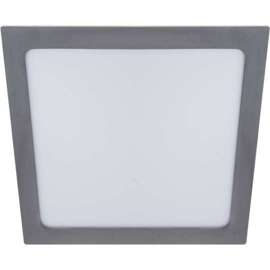 Foco de encastrar FRANCO quadrado 1x24W LED 1560lm 4000K 120° C.29,7xL.29,7xAlt.0,2cm Níquel