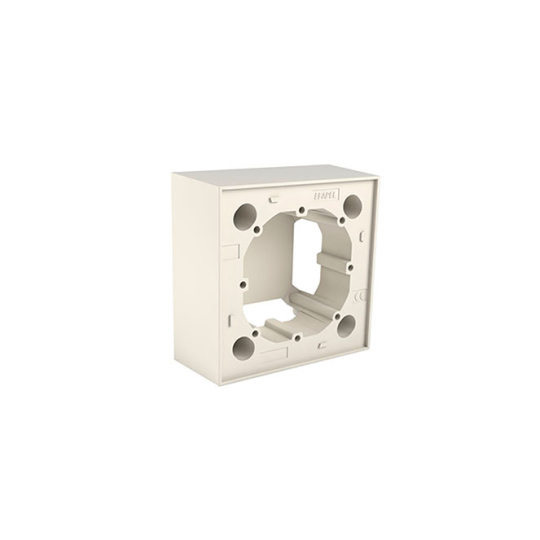Surface mounting box CALHA10 for LOGUS90/QUADRA45 series IP44 IK07 in ivory