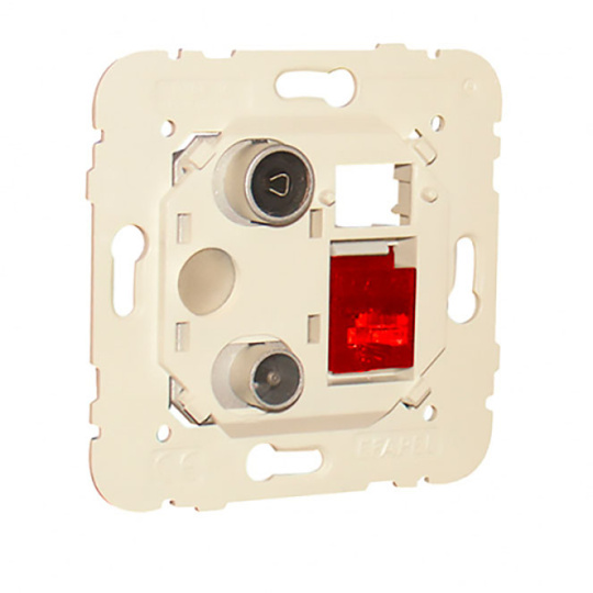 R-TV - RJ45 Cat. 6 UTP Multimedia Socket MEC21 for Star Connection