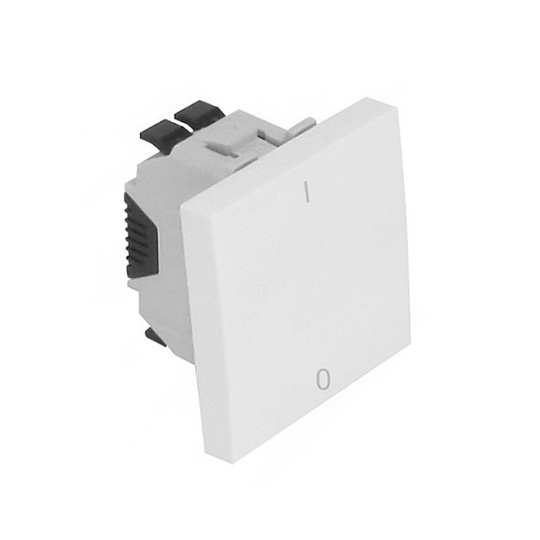 Interruptor bipolar QUADRA 45 (2módulos) branco