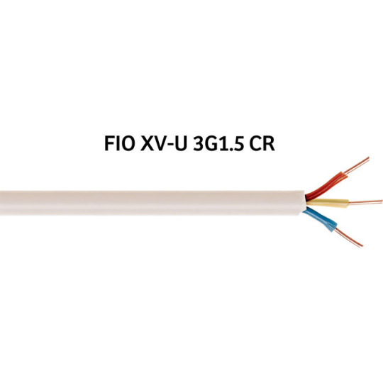 Cable BT rígido XV-U 3x1,5mm2 beige