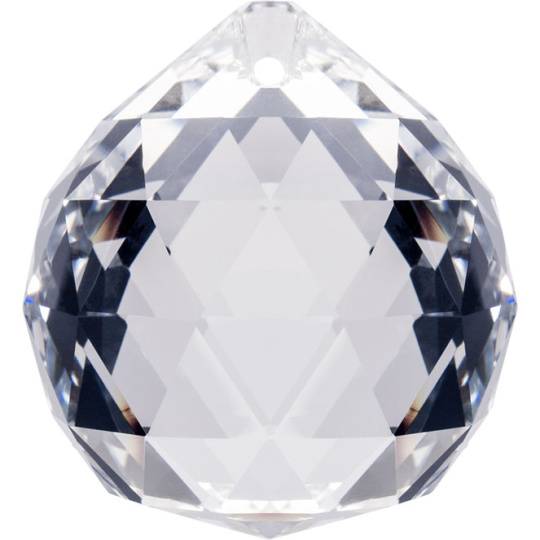 Crystal end stone D.3cm transparent
