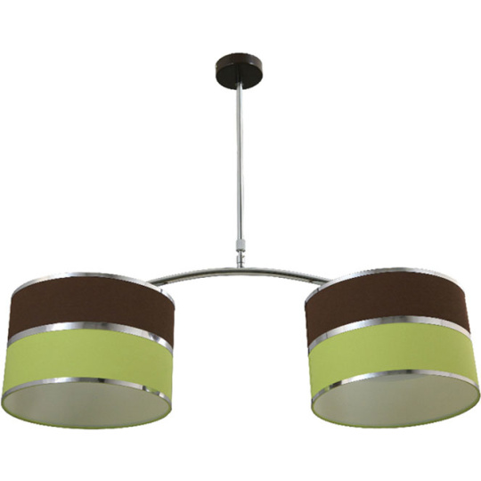 Ceiling Lamp OLGA 2xE27 L.85xW.30xH.Reg.cm Green/Brown