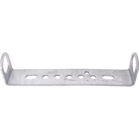 Metal bracket with through holes for M4 screws 10,5cm
