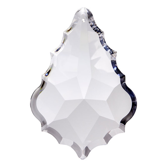 Crystal pendluque 6,3x4,3cm 1 hole transparent (Box)