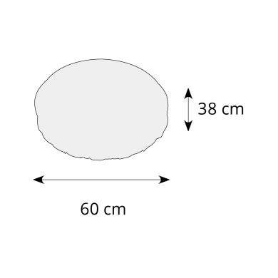 Plafón GLORIA 12xE14+86x0.2W LED+15x0.06W LED Al.38xD.60cm Cromo