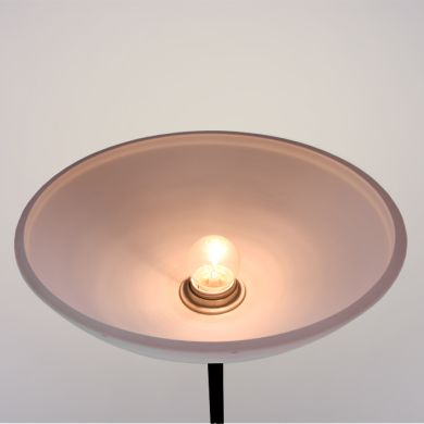 Lámpara de Pie MILANO 1xE27 + 1xE14 A.178xD.30cm negro
