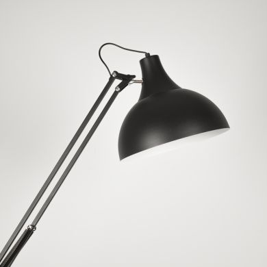 Lámpara de Pie ANTIGONA XL articulado 1xE27 Al.Reg.xD.30cm Negro