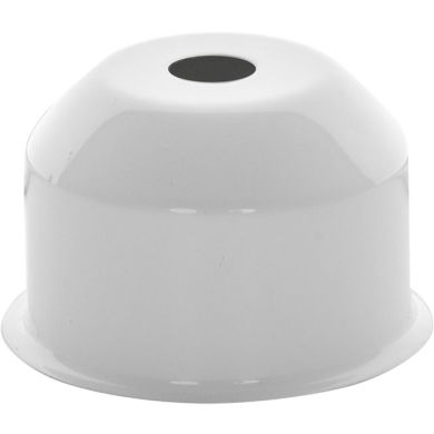 1*2 E27 cover for lampholder metal white