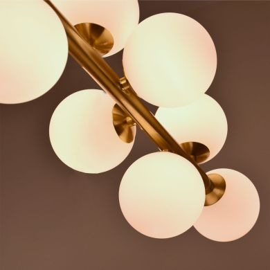 Ceiling Lamp ANALU 16xG9 L.110xW.35xH.80cm Gold/White