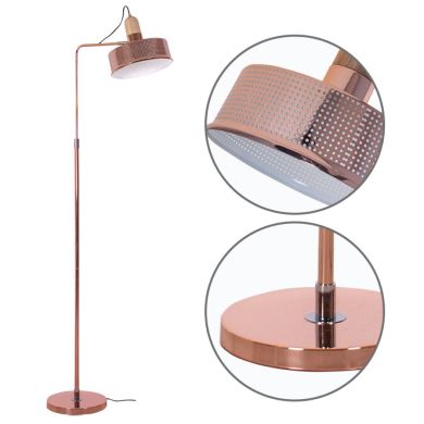 Floor Lamp ANUSCA 1xE27 L.25xW.53xH.160cm Copper