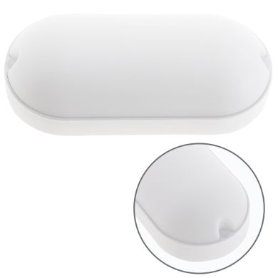 Wall Lamp SURF ECOVISION oval IP65 1x18W LED 1800lm 6400K 120°L.10,1xW.5,7xH.20,8cm Polypropylene Wh