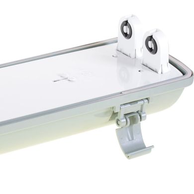 Waterproof Lamp LINESTA IP65 2xG13 T8 LED 60cm W.65,6xW.11,5xH.9,0cm Gray