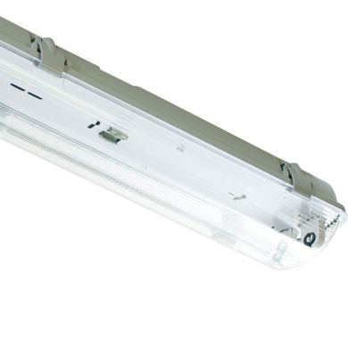 Waterproof Lamp LINESTA IP65 2xG13 T8 LED 60cm W.65,6xW.11,5xH.9,0cm Gray